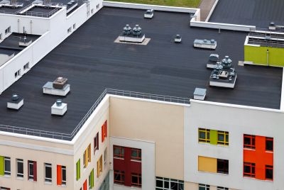 Flat Roof Commercial Building